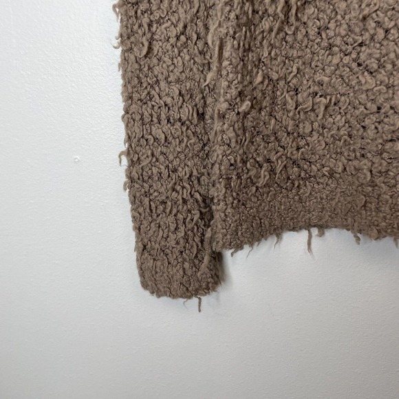 Free People Nubby Boucle Sweater Size Large Brown Long Sleeve Urban Outfitters - Picture 5 of 12